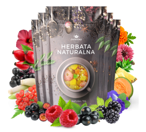 Zestaw herbat OWOCOWYCH 5 szt: Wzmocnienie - Yellow Submarine - Leśny Dzban - Cesarska żurawina - Purpurowe Wyspy