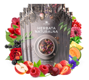 Zestaw herbat OWOCOWYCH 5 szt: Niespodzianka - Paso Doble - Leśny Dzban - Malinowe Mojito - Mango Tango