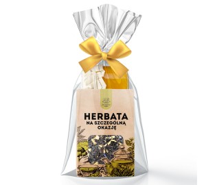 Mini prezent PODZIĘKOWANIE dla gości dla nauczyciele HERBATA LIŚCIASTA