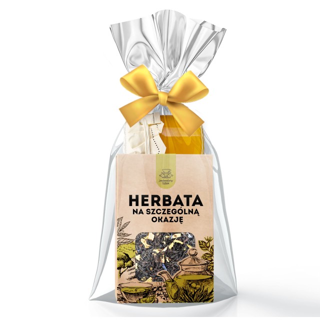 Mini prezent PODZIĘKOWANIE dla gości dla nauczyciele HERBATA LIŚCIASTA