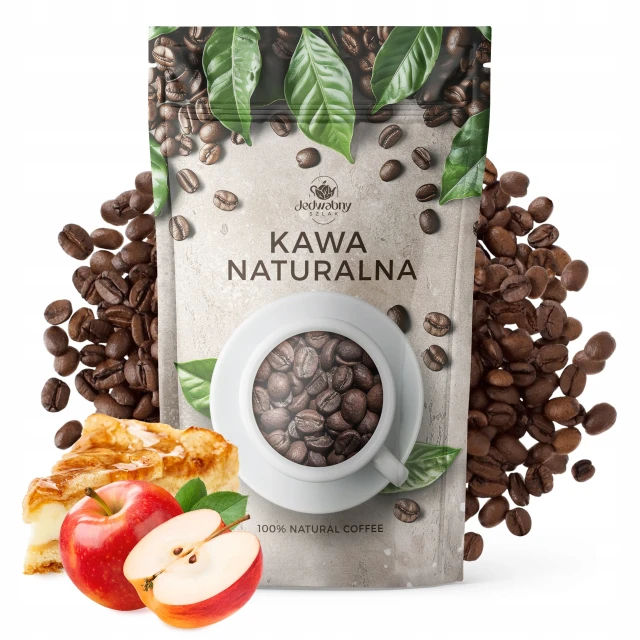 Arabica kawa ZIARNISTA smak SZARLOTKA 250g