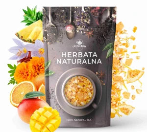 Herbata owocowa Mango Tango 100g nagietek pomarańcza papja mango super smak