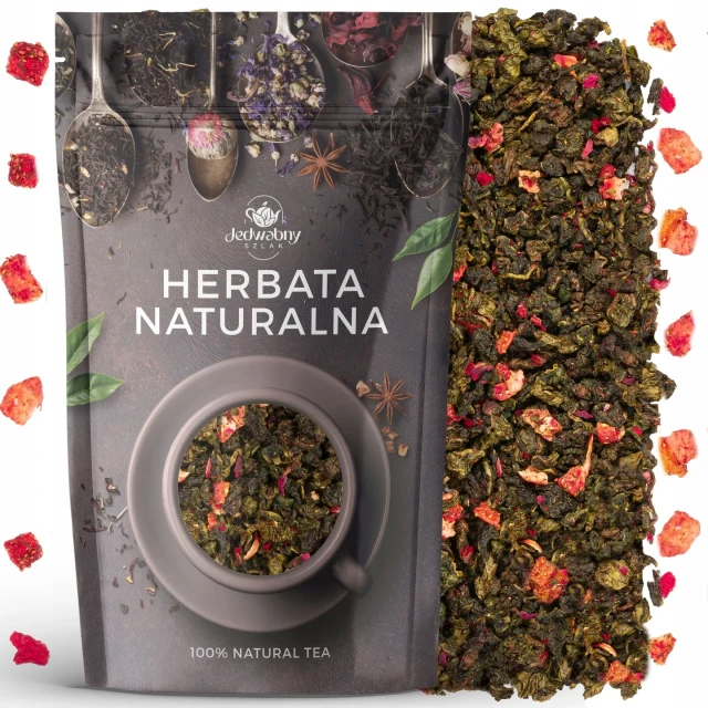 OOLONG herbata liściasta Ulung turkusowa niebieska 100 g Jedwabny szlak