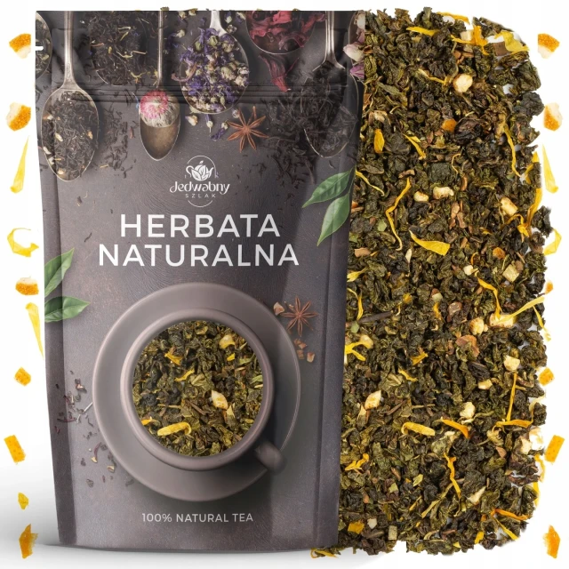 OOLONG herbata liściasta Ulung pomarańcza ORANGE 100 g Jedwabny szlak