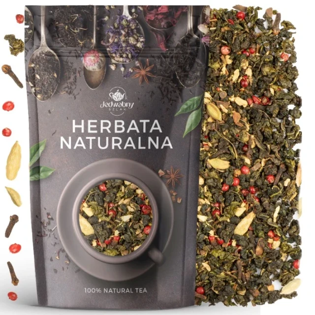 OOLONG herbata Ulung Chai cynamon imbir goździk 100 g Jedwabny szlak