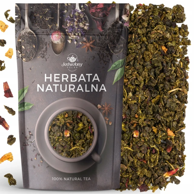 OOLONG herbata liściasta Ulung Brzoskwinia 100 g Jedwabny szlak