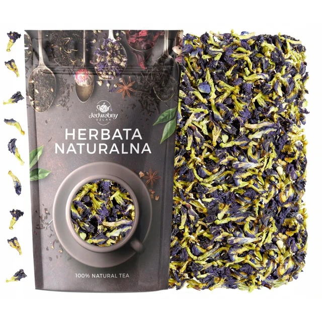 Herbata niebieska Klitoria blue butterfly tea kwiat 40g premium mocny kolor