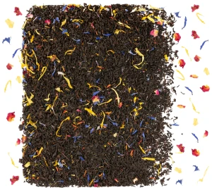Herbata czarna Earl Grey Rainbow nagietek bławatek szafran Cejlon