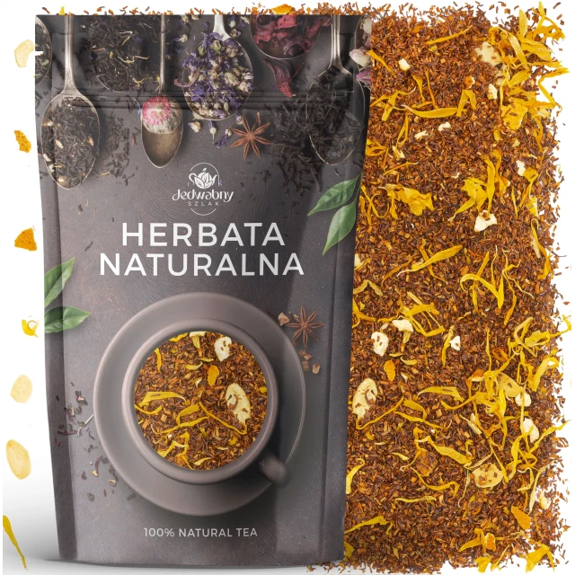 Herbata Rooibos z migdałami herbata czerwona Jedwabny szlak