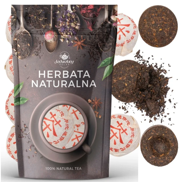 Herbata czerwona PU ERH TOUCHA gniazda 100g Jedwabny szlak