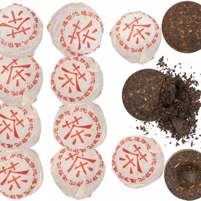 Herbata czerwona PU ERH TOUCHA gniazda 100g Jedwabny szlak