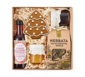 Box świąteczny - piernik, herbata, syrop, konfitura
