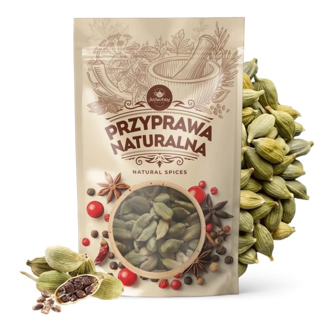 Kardamon CAŁY aromatyczny naturalny ZIARNO świeży wysoka jakość 100g