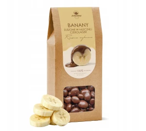 Banan suszony W CZEKOLADZIE deserowej 200 g naturalny słodycz