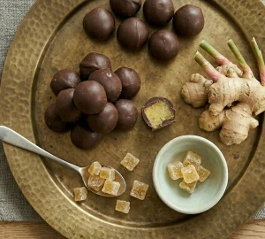 IMBIR w czekoladzie deserowej 200 g imbir kandyzowany i kakao
