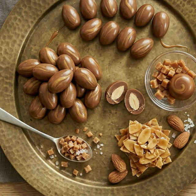 Migdały W CZEKOLADZIE o smaku SŁONY KARMEL 200 g