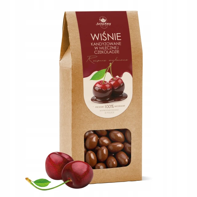Wiśnie W CZEKOLADZIE ciemnej 200 g wysoka jakość SŁODYCZ wiśnia