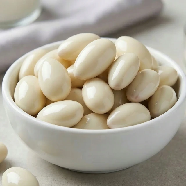 MIGDAŁY w białej czekoladzie Z KOKOSEM premium 200 g