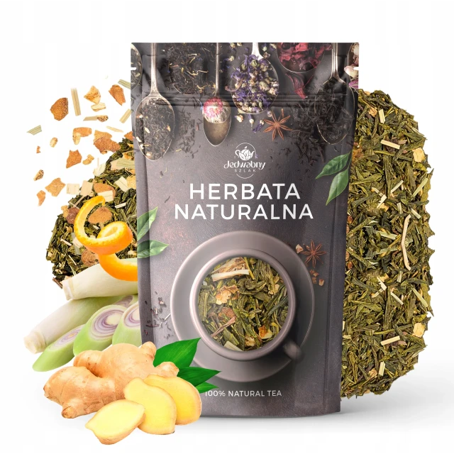Herbata zielona IMBIR Z CYTRYNĄ 100G