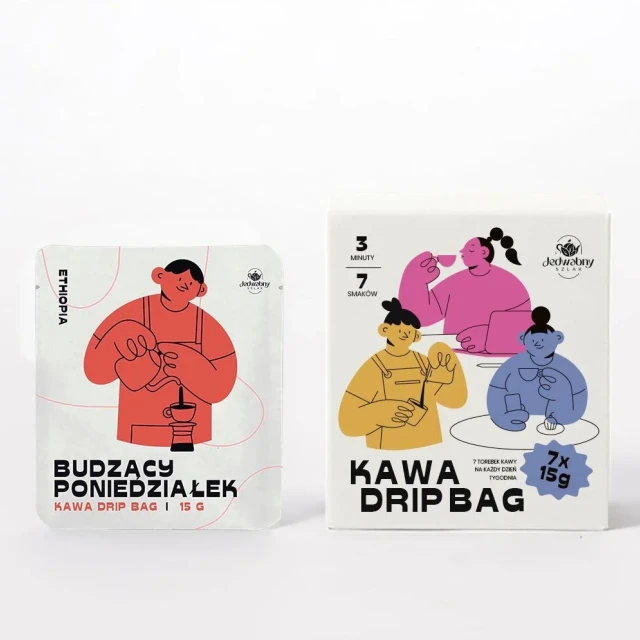 Zestaw saszetek 7 smaków DRIPY kawa W SASZETKACH coffee drip BAG