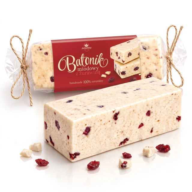 Batonik Miodowy z Żurawiną 100g