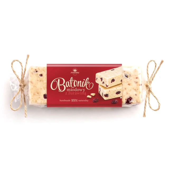 Batonik Miodowy z Żurawiną 100g