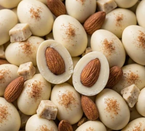 Migdały w białej czekoladzie z Tiramisu 200g – Edycja Świąteczna