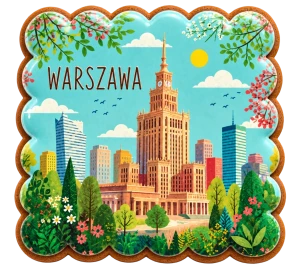 Piernikowa WARSZAWA z Panoramą Miasta 45g