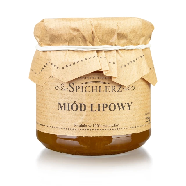 Miód lipowy naturalny 235 g – aromatyczny miód pszczeli do herbaty, pieczywa i deserów