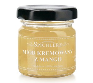 Miód kremowany z mango 40 g – naturalny miód owocowy 