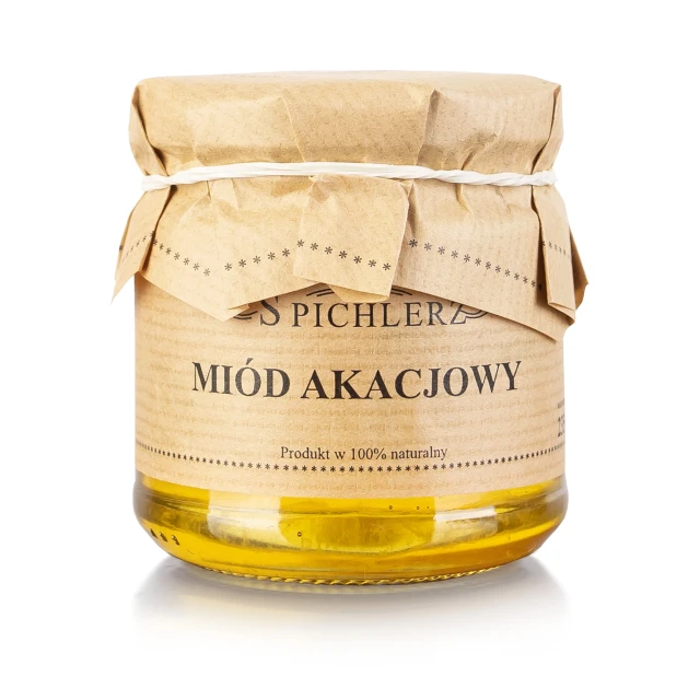 Miód akacjowy naturalny 235 g – delikatny, aromatyczny miód pszczeli do herbaty, pieczywa i deserów