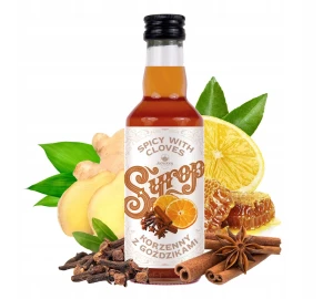 Syrop korzenny 200 ml na święta syrop z goździkami MIOD CYNAMON do kawy