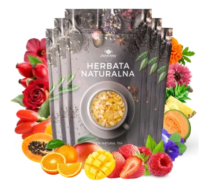 Zestaw herbat OWOCOWYCH 5 szt: Paso Doble - Lipa Malina - Mango Tango - Truskawkowa Margarita - Purpurowe Wyspy