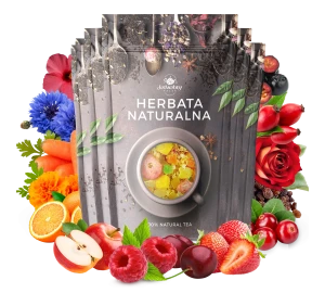 Zestaw herbat OWOCOWYCH 5 szt: Zachód Słońca - Malinowe Mojito - Niespodzianka - Yellow Submarine - Żurawinowa-Truskawkowa