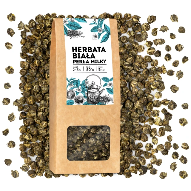 Milky perl herbata biała premium Perła milky 50g