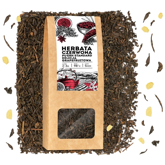 Pu-erh grapefruitowy 50g