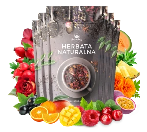 Zestaw herbat OWOCOWYCH 5 szt: Wita-Minka - Malinowo-Poziomkowa - Mango Tango - Cesarska Żurawina - Yellow Submarine