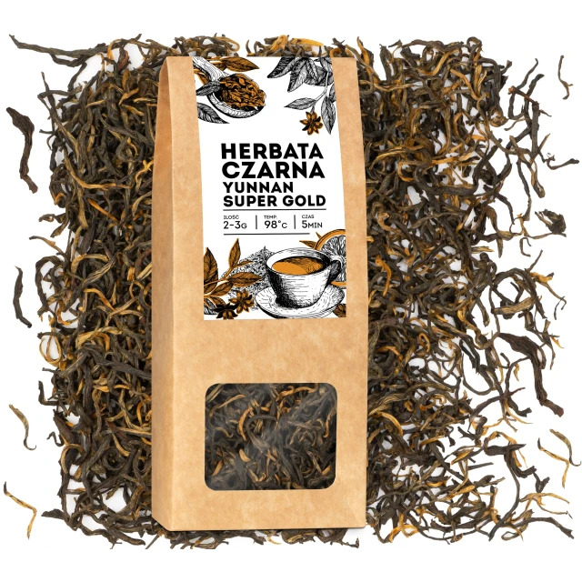 Herbata czarna liściasta Yunnan Super gold 50g