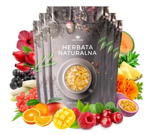 Zestaw herbat OWOCOWYCH 5 szt: Wzmocnienie - Malinowe Mojito - Mango Tango - Żurawinowo Truskawkowa - Yellow Submarine