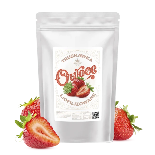 Truskawka liofilizowana PLASTRY 100g