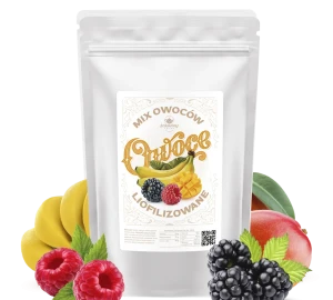 MIX banan malina mango jeżyna KLASA AAA 100g