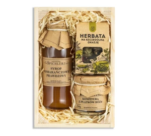 Kosz prezentowy HERBATA syrop