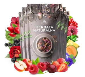 Zestaw herbat OWOCOWYCH 5 szt: Niespodzianka - Paso Doble - Leśny Dzban - Malinowe Mojito - Mango Tango