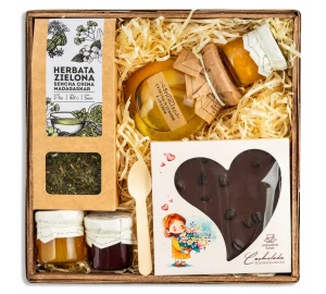 Box prezentowy UPOMINEK konfitura czekolada