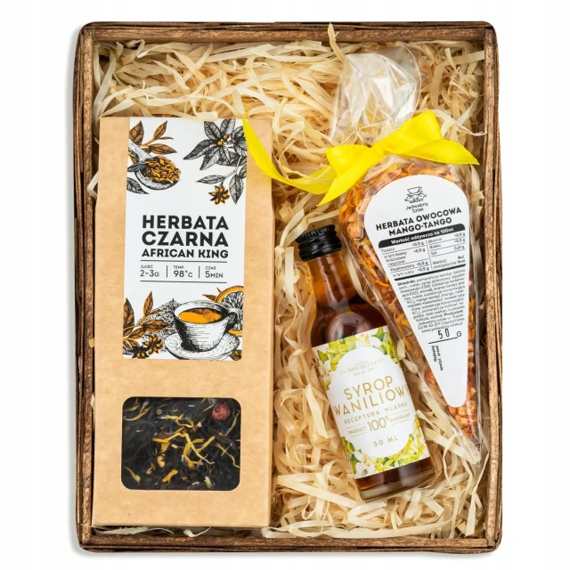 Zestaw prezentowy kosz UPOMINEK mini-box