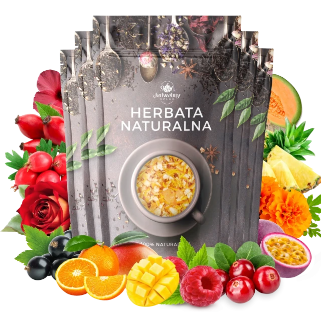 Zestaw herbat OWOCOWYCH 5 szt: Wita-Minka - Malinowe Mojito - Mango Tango - Truskawkowa Margarita - Yellow Submarine