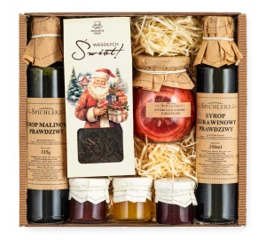 Zestaw prezentowy na święta - syrop, herbata, konfitura, cytryny w syropie 