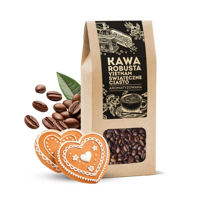 Kawa Robusta Vietnam Świąteczne ciasto 100 g