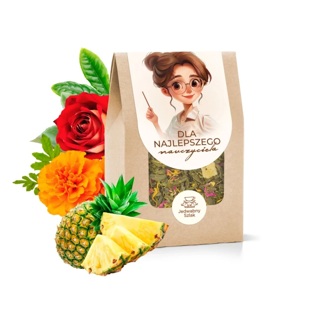 Herbata zielona PODZIĘKOWANIE na DZIEŃ NAUCZYCIELA Yellow River 20g PREZENT
