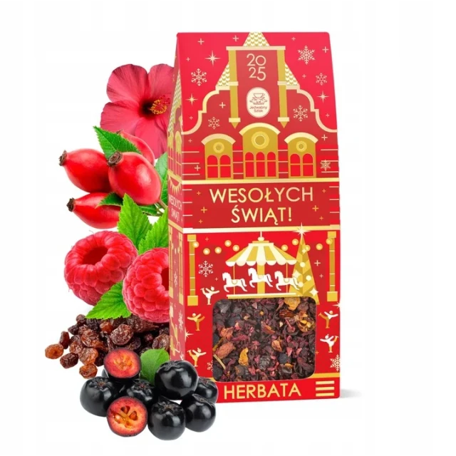 Herbata noworoczna MALINOWO-POZIOMKOWA 50 g